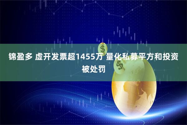 锦盈多 虚开发票超1455万 量化私募平方和投资被处罚